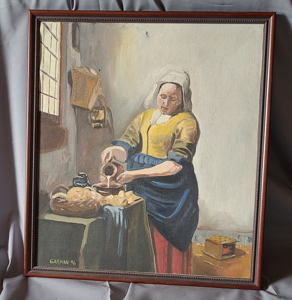 Oil on Canvas "The Milkmaid"